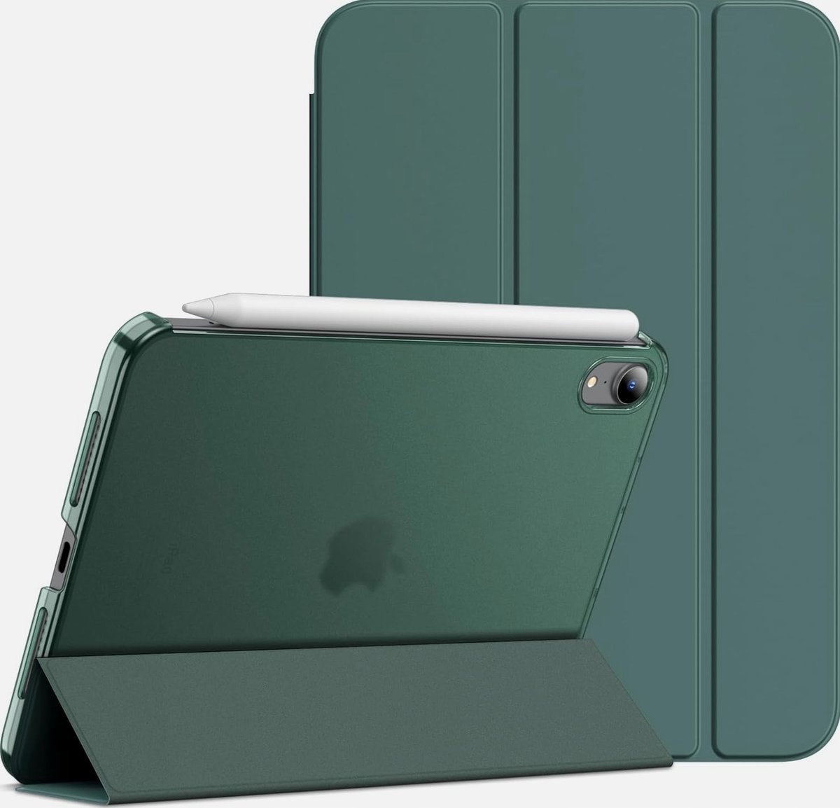 JETech Etui dla iPad mini (A17 Pro, Model 2024, 7. Generacji) / mini 6 (Model 2021, 6. Generacji), Smukła Stojak Twardy tył Pokrowiec z Funkcją Case..