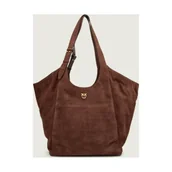 Torebki damskie - Pinko Shopperka EXTRA BAG | zamsz - miniaturka - grafika 1