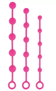 Trójpak silikonowych kulek analnych - Kulki analne - miniaturka - grafika 1