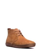 Półbuty damskie - Comfortfusse Skórzane botki w kolorze jasnobrązowym - miniaturka - grafika 1