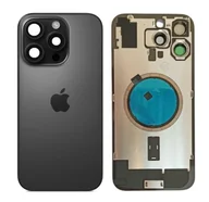 Części serwisowe do telefonów - Klapka Plecki Tył iPhone 16 Pro Max Black Titanium z Ramką i Magnesami - miniaturka - grafika 1
