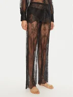 Spodnie damskie - Hunkemöller Spodnie materiałowe Camille 300598 Czarny Relaxed Fit - miniaturka - grafika 1