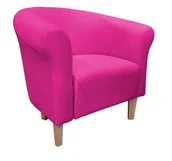 Fotele - ATOS Fotel Milo Mikrofaza 10 różowy nogi 15 buk - miniaturka - grafika 1