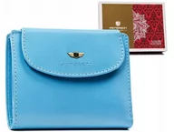 Portfele - Mały, skórzany portfel damski na zatrzask Peterson - miniaturka - grafika 1