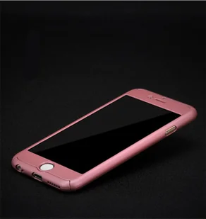 Etui na telefon komórkowy Pokrowiec ochronny na Apple iPhone 5 / 5s / SE Pełna obudowa Osłona ekranu 360 Różowy - Etui i futerały do telefonów - miniaturka - grafika 1