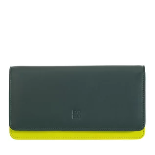 Portfele - DUDU Wielokolorowy RFID damski miękki skórzany portfel torebka - grafika 1