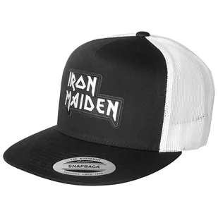 czapka IRON MAIDEN - LOGO BLACK WHITE, TRUCKER - Czapki i chusty sportowe męskie - miniaturka - grafika 1