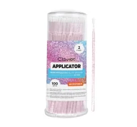 Gąbeczki do makijażu - CLAVIER APLIKATORY BEZWŁÓKIENKOWE DO RZĘS 2 MM 100 SZTUK - miniaturka - grafika 1