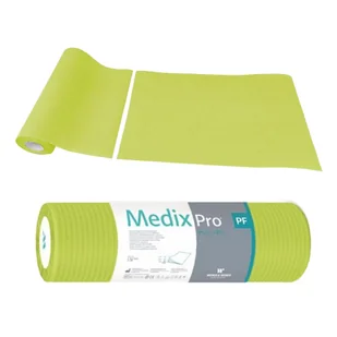 Podkład higieniczny na rolce 33cm x 50cm limonkowy podfoliowany 54g MedixPro 50szt - Kosmetyczne akcesoria jednorazowe - miniaturka - grafika 1