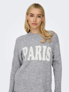 ONLY Sweter w kolorze szarym - Swetry damskie - miniaturka - grafika 1