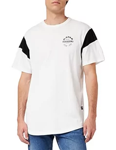 G-STAR RAW Męski T-Shirt Sport Panel Originals Logo, biały (White 4561-110), XS - Koszulki męskie - miniaturka - grafika 1
