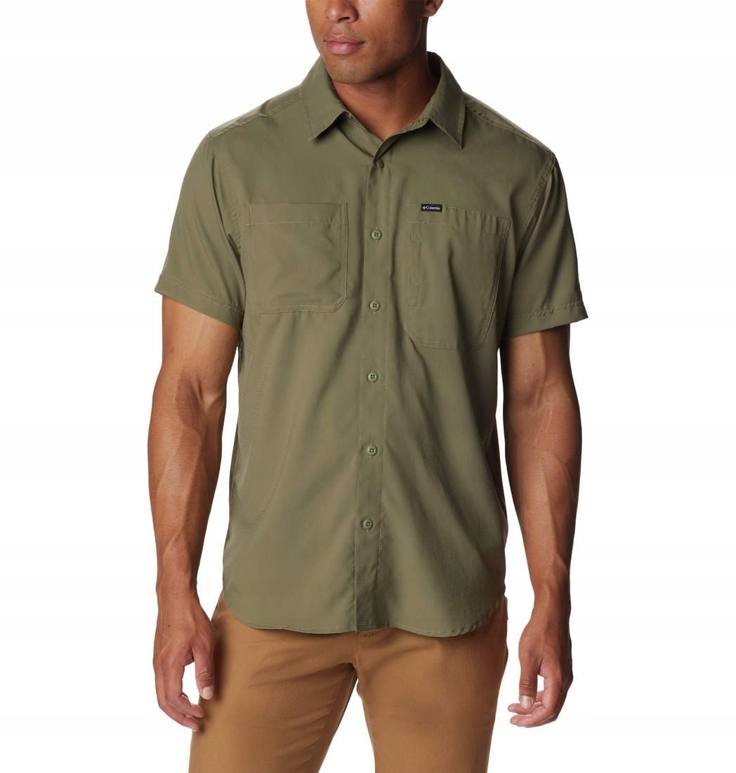 Koszula męska Columbia Silver Ridge Utility Lite SS Shirt- Stone Green XL