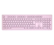 Klawiatury - CANYON HKB-W01 UK/US AAA Bezprzewodowa różowa CNS-HKBW01P - miniaturka - grafika 1