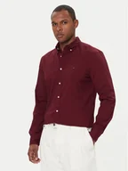 Koszule męskie - Tommy Hilfiger Koszula MW0MW37550 Bordowy Regular Fit - miniaturka - grafika 1