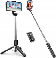 Selfie stick - KIJEK DO SELFIE SELFIE STICK 100cm MINI STATYW PILOT ATUMTEK ATSS065 CZARNY - miniaturka - grafika 1