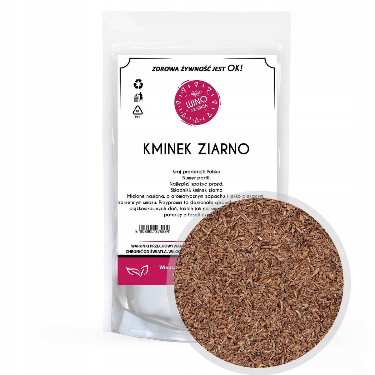 Kminek Ziarno - 100g Polska Nasiona kminku