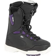 Buty snowboardowe - Nitro Damskie snowboardowe Scala TLS '23 All Mountain Freeride Freestyle system szybkiego sznurowania łódź snowboardowa, Black-Purple, MP 28,0 // EU 42 2/3 // US 10,5 - miniaturka - grafika 1