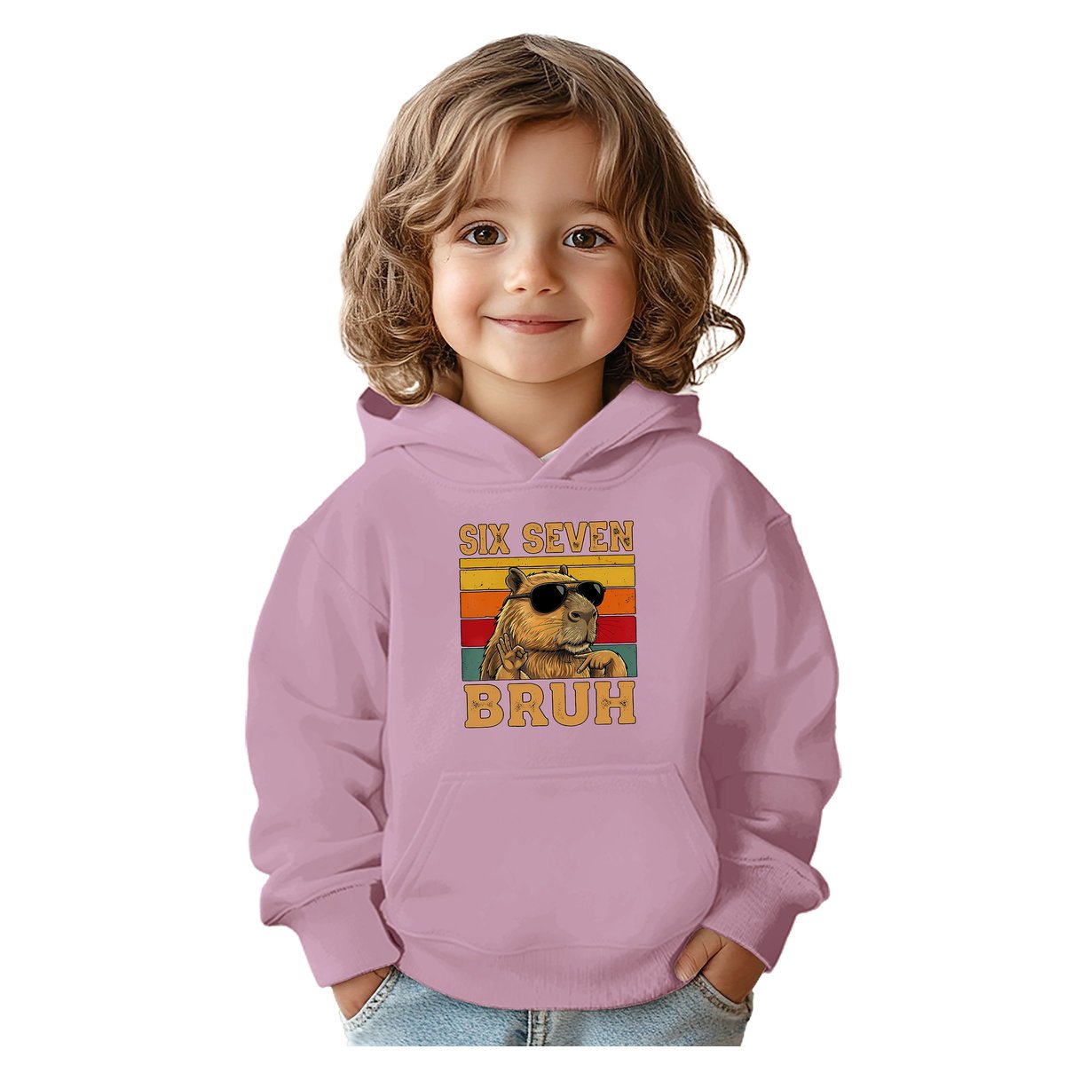 BLUZA DZIECIĘCA 67 SIX SEVEN VIRAL CAPYBARA 134-140 CHŁOPIĘCA DZIEWCZĘCA