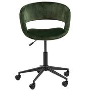 Fotele i krzesła biurowe - Krzesło Biurowe Obrotowe Nina Green+Black De - miniaturka - grafika 1