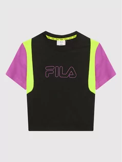 Koszulki dla chłopców - Fila T-Shirt Samara Blocked 683419 Czarny Regular Fit - grafika 1