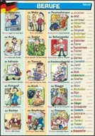 Książki do nauki języka niemieckiego - Plansza Edukacyjna Niemiecki. Berufe - miniaturka - grafika 1
