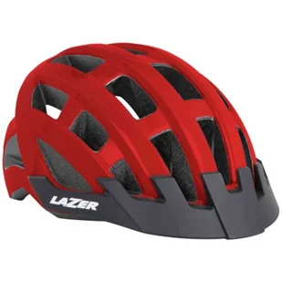 Lazer Lazer Kask Compact red 5420078850041 - Kaski rowerowe - miniaturka - grafika 1