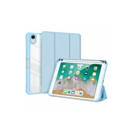 Etui do tabletów - Dux Ducis Toby Etui ze skóry ekologicznej na tablet Samsung Galaxy Tab S8 11 (SM-X700) z funkcją Smart-Sleep i uchwytem na długopis Wake-Up Niebieski - miniaturka - grafika 1