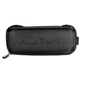 Ochrona oczu i twarzy - Etui na okulary Wiley X Logo Size Large - Czarne - miniaturka - grafika 1