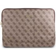 Torby na laptopy - Guess 4G Uptown Computer Sleeve Etui na notebooka 13" brązowy) 10_17882 - miniaturka - grafika 1