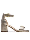 Sandały damskie - Clarks Sandały Ezoria Mae 26181296 Złoty - miniaturka - grafika 1
