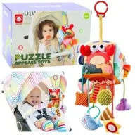 Karuzele dla niemowląt - Kostka sensoryczna zawieszka do łóżeczka Leantoys - miniaturka - grafika 1