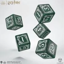 Harry Potter: Zestaw kości i mieszek Slytherin Q-Workshop - Akcesoria do gier planszowych - miniaturka - grafika 1