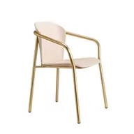 Fotele - Scab Design Fotel Finn metal wood - matowe złoto 2896 OM - miniaturka - grafika 1