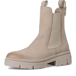 Tamaris Damskie kozaki 1-1-25901-41 Chelsea, taupe nubuc, 38 EU - Kozaki damskie - miniaturka - grafika 1