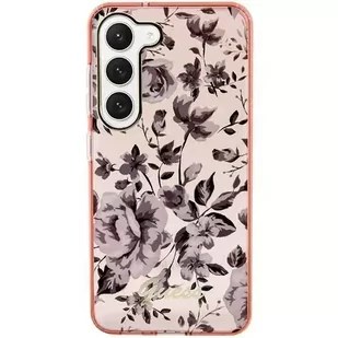 Etui Guess GUHCS23SHCFWSP do Samsung Galaxy S23 S911 różowy/pink hardcase Flower Collection - Etui i futerały do telefonów - miniaturka - grafika 3
