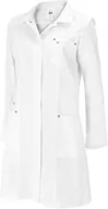 Płaszcze damskie - BP BP 4874-684-21-36 płaszcz damski, długie rękawy, wykładany kołnierz, 200,00 g/m mieszanka materiału ze stretchem, kolor biały, 36 4874-684-21 - miniaturka - grafika 1