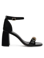 Sandały damskie - Jenny Fairy Sandały LS6083-03 Czarny - miniaturka - grafika 1