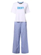Piżamy damskie - DKNY Piżama damska Kobiety Bawełna niebieski|biały w paski, S - miniaturka - grafika 1