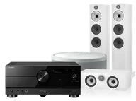 Kino domowe - Yamaha RX-A6A (czarny) + 603 S3 + HTM6 S3 + MusicCast 50 (biały) - miniaturka - grafika 1