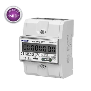 Orno 1-fazowy licznik energii elektrycznej 80A,wielotaryfowy, RS485MID OR-WE-517 - Inne akcesoria elektryczne - miniaturka - grafika 6