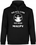 Bluzy męskie - BLUZA MĘSKA Z KAPTUREM SMIESZNA PREZENT DLA CHLOPAKA CZARNA R-3XL A402 - miniaturka - grafika 1