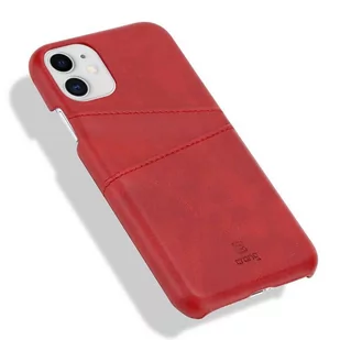 Crong Neat Cover - Etui iPhone 11 Pro z kieszeniami (czerwony) - Etui i futerały do telefonów - miniaturka - grafika 3