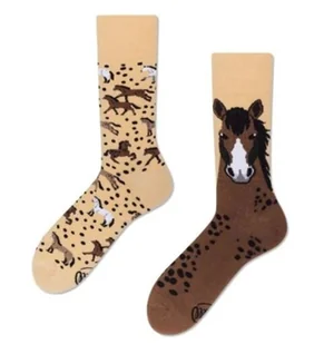 Many Mornings, Skarpety WILD HORSE, rozmiar 43-46, czerwone - Skarpetki męskie - miniaturka - grafika 1