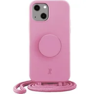 Etui i futerały do telefonów - Just Elegance Etui PopGrip do Apple iPhone 14 Plus Różowy - miniaturka - grafika 1