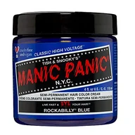 Farby do włosów i szampony koloryzujące - Manic Panic Rockabilly Blue Classic Creme, Vegan, Cruelty Free, Semi Permanent Hair Dye 118ml - miniaturka - grafika 1