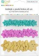 Zabawki kreatywne - Dalprint Naklejki z pianki brokat DPCRAFT Gwiazdki 45szt. - miniaturka - grafika 1