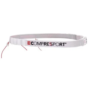 Compressport Pasek na numer startowy Race Belt biały - Pozostała odzież dla rowerzystów - miniaturka - grafika 1