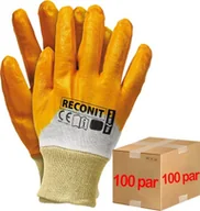 Rękawice robocze - Reis Rękawice robocze / Pomarańczowe / RECONIT - 100 Par 10 - XL - miniaturka - grafika 1
