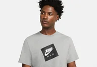 Koszulki męskie - Nike Air Jordan Jumpman Box Crew Tee Carbon Heather - miniaturka - grafika 1