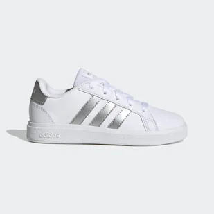 Buty do chodzenia dla dzieci Adidas Grand Court Lifestyle Tennis Lace-Up - Buty trekkingowe dziecięce - miniaturka - grafika 1